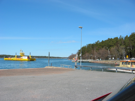 Inselverkehr Richtung Mariehamn auf den Aland Inseln