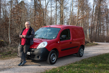 Claus Peter Strauch, einer der langjährigen Mitarbeiter im Team der Optimal Kurier GbR.